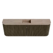Mondiaz JOYA-DLUX 123.2cm toiletmeubel - ronding links en rechts kleur Shadow - Wastafel FAYE positie Midden Zonder kraangat kleur Saba. SW1425178
