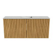 Mondiaz JOYA-DLUX 90cm toiletmeubel - kleur Oak - Wastafel FAYE positie Midden Zonder kraangat kleur Opalo. SW1422169