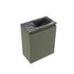 MONDIAZ TURE-DLUX 40cm toiletmeubel Army. EDEN wastafel Lava positie rechts. Zonder kraangat. SW1103647