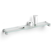 Zack Carvo Étagère - 66x12cm - verre - inox brossé SW277560