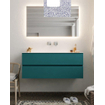 Mondiaz VICA Ensemble de meuble de salle de bain - 120cm - meuble sous-vasque smag - 2 tiroirs - lavabo cloud milieu - sans trou de robinet version XL 60cm de haut SW1090228