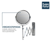 Saniclass miroir de rasage 20cm chrome SW812041