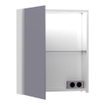 BRAUER Impress Deluxe Armoire de toilette 60x70x15cm avec éclairage LED indirect porte ouvre sur la gauche Blanc brillant SW242111