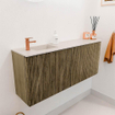 Mondiaz JOYA-DLUX 101.6cm toiletmeubel - ronding rechts kleur Dusk - Wastafel FAYE positie Links 1 kraangat kleur Meli. SW1425852