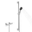 hansgrohe Pulsify Select S Glijstangset - ecosmart - handdouche - thermostatische kraan - 90cm glijstang - glijstuk - doucheslang - chroom SW1186267