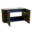 Mondiaz JOYA-DLUX 71.6cm toiletmeubel - ronding links kleur Shadow - Wastafel FAYE positie Rechts 1 kraangat kleur Nata. SW1426254