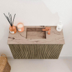 Mondiaz JOYA-DLUX 60cm toiletmeubel - kleur Dusk - Wastafel FAYE positie Midden 1 kraangat kleur Arena. SW1425739