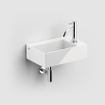 Clou Flush Lave-main avec bonde et trou de robinet céramique blanc brillant SW106237