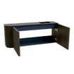 Mondiaz JOYA-DLUX 101.6cm toiletmeubel - ronding links kleur Shadow - Wastafel FAYE positie Rechts Zonder kraangat kleur Lava. SW1422866