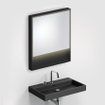 Clou Look at Me miroir 70x80cm éclairage LED IP44 Noir mat SW417048