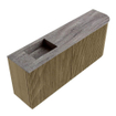 Mondiaz JOYA-DLUX 101.6cm toiletmeubel - ronding rechts kleur Dusk - Wastafel FAYE positie Links 1 kraangat kleur Oza. SW1426018
