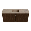 Mondiaz JOYA-DLUX 90cm toiletmeubel - kleur Walnut - Wastafel FAYE positie Midden 1 kraangat kleur Arena. SW1424338