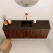 Mondiaz JOYA 100cm meuble de toilette - couleur Ruby - Vasque FAYE position Milieu Sans trou de robinet couleur Urban SW1421820