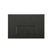 Adema Classico ensemble WC composé d'un réservoir encastré et d'une cuvette WC, abattant WC basic et plaque de commande noire SW794522