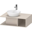 Duravit D-neo Meuble sous vasque 80x55x26cm sans tiroirs Taupe mat SW641576