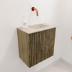 Mondiaz JOYA-DLUX Meuble de toilette 40cm - couleur Dusk - Lavabo FAYE position Droite Sans trou de robinet couleur Frappe SW1423050
