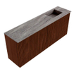 Mondiaz JOYA-DLUX 100cm toiletmeubel - kleur Ruby - Wastafel FAYE positie Rechts 1 kraangat kleur Oza. SW1425519