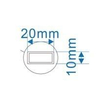 Fortifura Galeria barre de renfort rallongée 200cm pour douche à l'italienne - avec kit de fixation - cuivre brossé SW927772