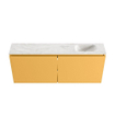 MONDIAZ TURE-DLUX Meuble toilette - 120cm - Ocher - EDEN - vasque Ostra - position droite - 1 trou de robinet SW1104988