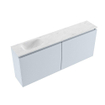 MONDIAZ TURE-DLUX meuble WC 120 cm Clay. EDEN lavabo Opalo position gauche. Avec 1 trou de robinet. SW1104254