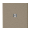 FugaFlow Eccelente Anto douchevloer - 90x90cm - antislip - antibacterieel - mineraalmarmer - vierkant - mat cream (creme) SW1469943