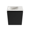 MONDIAZ TURE-DLUX Meuble toilette - 40cm - Urban - EDEN - vasque Ostra - position gauche - sans trou de robinet SW1104697