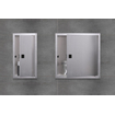 Looox BoX niche - 15x30x10cm - encastrée - avec porte - inox brossé SW87427