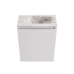 MONDIAZ TURE-DLUX Meuble toilette - 40cm - Cale - EDEN - vasque Glace - position droite - 1 trou de robinet SW1103158