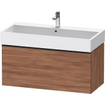 Duravit D-neo Meuble sous vasque 98.4x44.2x44cm 1 tiroir Noyer mat SW640776