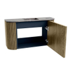 Mondiaz JOYA-DLUX Meuble de salle de bains - 73,2cm - arrondis gauche et droite couleur Dusk - Vasque FAYE position Milieu Sans trou de robinet couleur Sombra SW1426179