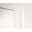 FortiFura Galeria Douche à l'italienne - 110x200cm - verre satiné - Blanc mat SW916945