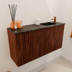 Mondiaz JOYA-DLUX 80cm toiletmeubel - kleur Ruby - Wastafel FAYE positie Rechts 1 kraangat kleur Lava. SW1423613