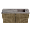 Mondiaz JOYA-DLUX Meuble de salle de bains 80cm - couleur Dusk - Vasque FAYE position Droite Sans trou de robinet couleur Sombra. SW1426138