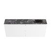 MONDIAZ TURE-DLUX meuble WC 120 cm Talc. EDEN lavabo Lava position droite. Avec 1 trou de robinet. SW1103650