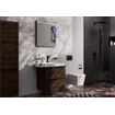 Hansgrohe Xarita Lite Q Spiegel - 60x70cm - led verlichting - Horizontaal - wandschakelaar - Zwart mat SW1165023