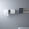 Clou Flat toiletrolhouder 28.2x4.8cm dubbel chroom SW9747