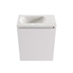 MONDIAZ TURE-DLUX Meuble toilette - 40cm - Cale - EDEN - vasque Ostra - position gauche - sans trou de robinet SW1104760