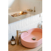 Hotbath Ace Mitigeur de lavabo - haut - sur plage - sans vidage - Laiton brossé PVD SW1117566