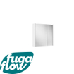 FugaFlow Eccelente Arredo spiegel badkamer spiegelkast - 60x63x16cm - inclusief zijpanelen - mat wit - SW1125279