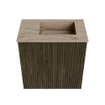 Mondiaz JOYA-DLUX 40cm toiletmeubel - kleur Shadow - Wastafel FAYE positie Rechts 1 kraangat kleur Arena. SW1424781