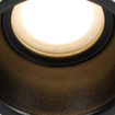 QAZQA Dept Spot encastré - 8.8x8.8x9.2cm - dimmable - IP44 - noir mat SW1187253