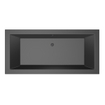 Baignoire Xenz Society - 190x90cm - avec trop-plein - sans bonde - Acrylique Ebony mat SW103319