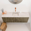 Mondiaz JOYA-DLUX 100cm meuble de toilette - couleur Dusk - Vasque FAYE position Milieu Sans trou de robinet couleur Nata SW1425905