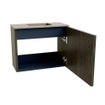 Mondiaz JOYA-DLUX Meuble de salle de bains 50cm - couleur Shadow - Vasque FAYE position Milieu Sans trou de robinet couleur Arena SW1424783
