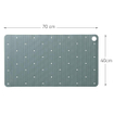 Sealskin Ribb Badmat - 40x70cm - Antislip - inclusief - zwarte haak - Groen SW1421061