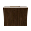 Mondiaz JOYA-DLUX Meuble de salle de bains 50cm - couleur Walnut - Vasque FAYE position Gauche 1 trou de robinet couleur Arena. SW1424321