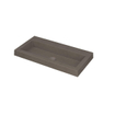 INK Dock wastafel - 80x40x6cm - 1 wasbak - 0 kraangaten - Quartz beton SW352258