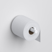 Clou Kaldur toiletrolhouder recht zonder klep mat wit SW917309