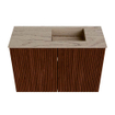 Mondiaz JOYA-DLUX Meuble de salle de bains 60cm - couleur Ruby - Vasque FAYE position Droite Sans trou de robinet couleur Arena SW1425257