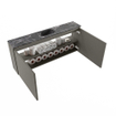 MONDIAZ TURE-DLUX Meuble de toilettes 120cm Smoke. Lavabo EDEN Lava position milieu. Sans trou de robinet. SW1104112